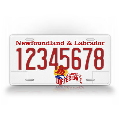 Personalized Newfoundland and Labrador 1993-2002 License Plate
