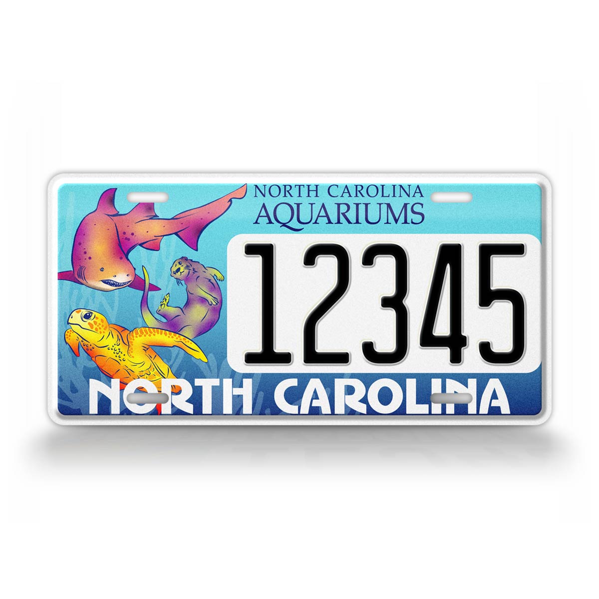 Custom North Carolina Aquariums 2023 License Plate