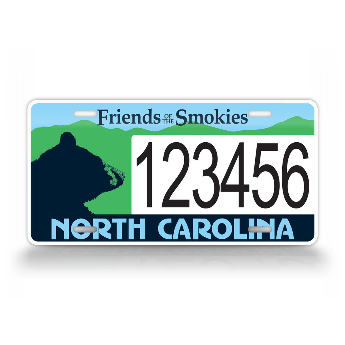 Custom North Carolina Friends Of The Smokies Personalized License Plate