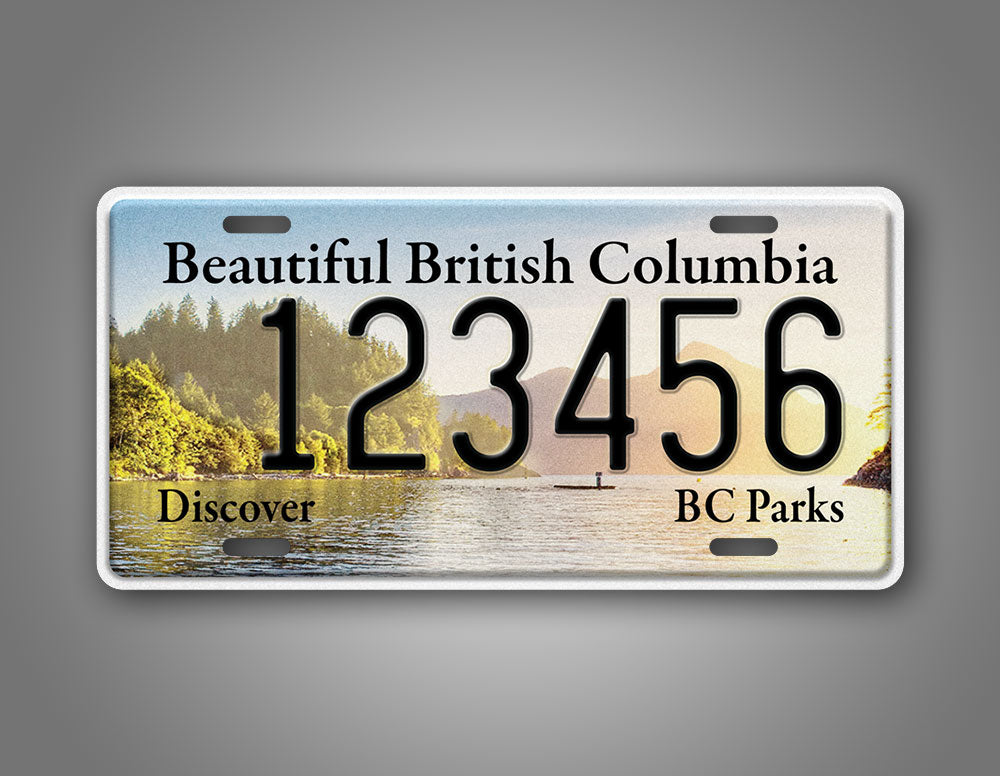 Custom Columbia BC Parks Porteau Cover Personalized 6x12 License Plate