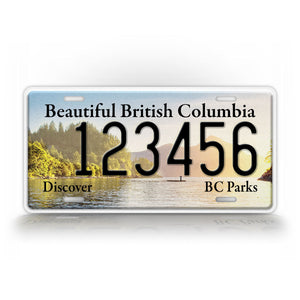 Custom Columbia BC Parks Porteau Cover Personalized 6x12 License Plate