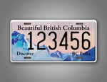 Custom British Columbia BC Parks Purcell Mountains 6x12 License Plate