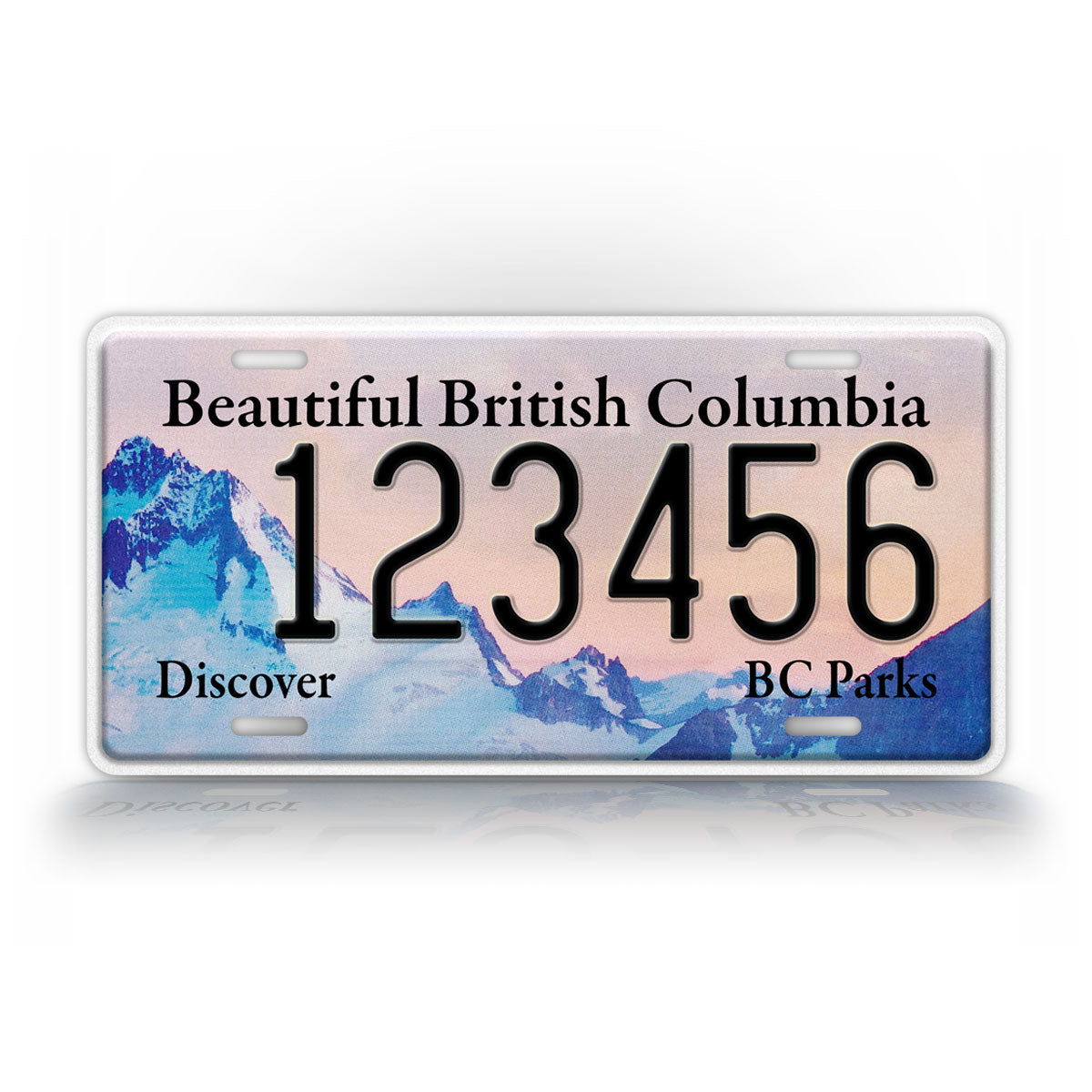 Custom British Columbia BC Parks Purcell Mountains 6x12 License Plate