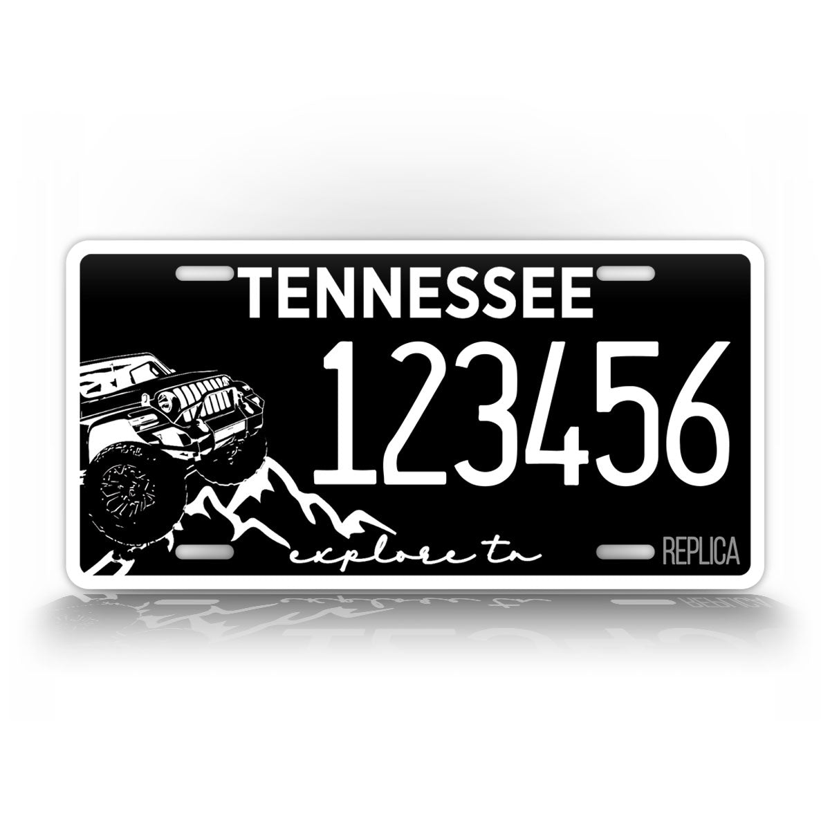 Personalized Tennessee Explore TN Off Road License Plate Custom Any Text Tag