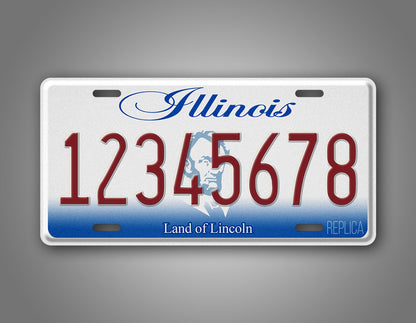 Personalized 2001-2016 Illinois State Custom License Plate