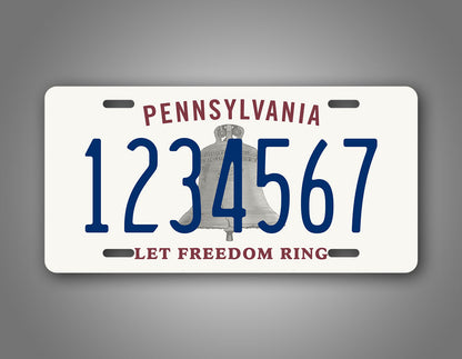 Custom Novelty Pennsylvania Let Freedom Ring  6x12 License Plate