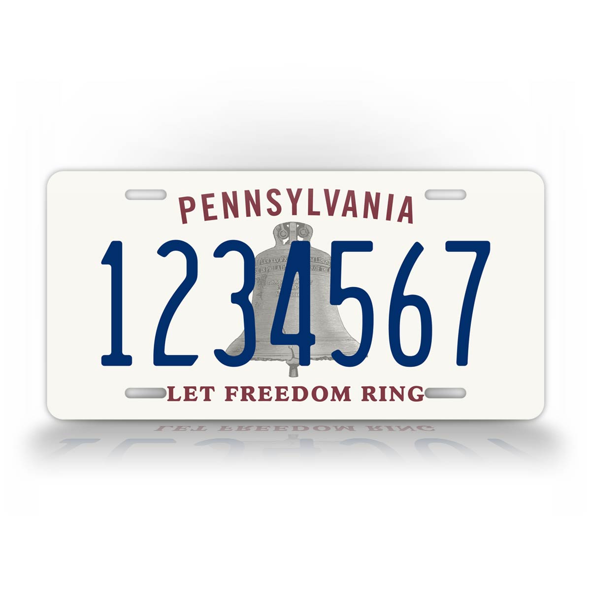 Custom Novelty Pennsylvania Let Freedom Ring  6x12 License Plate