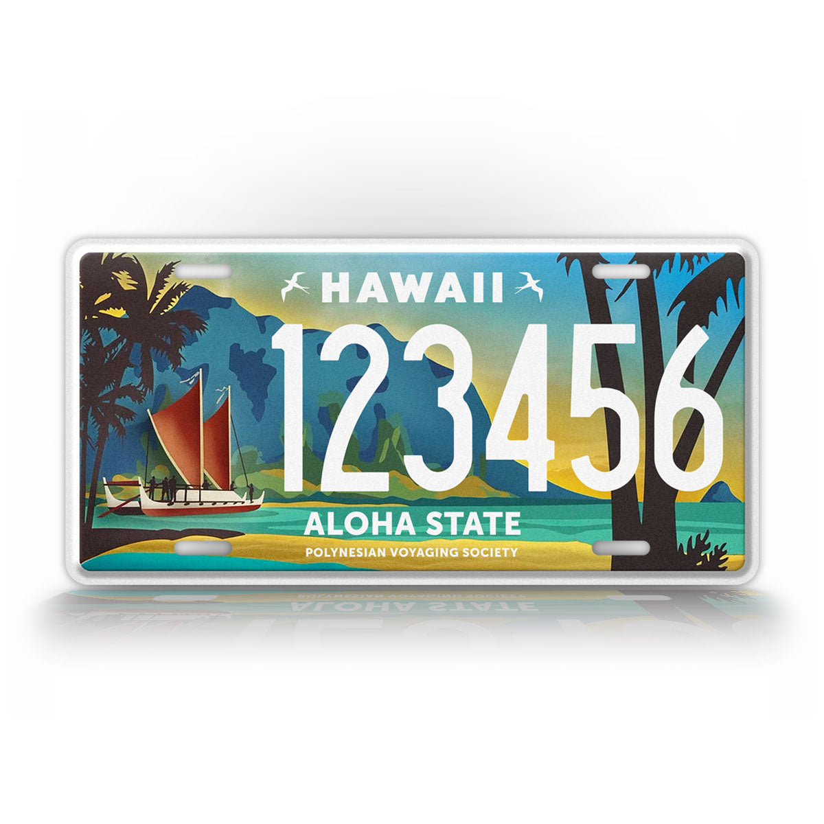 Personalized Hawaii Polynesian Voyaging Society Custom License Plate