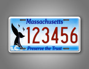Custom Massachusetts Preserve The Trust Personalized License Plate