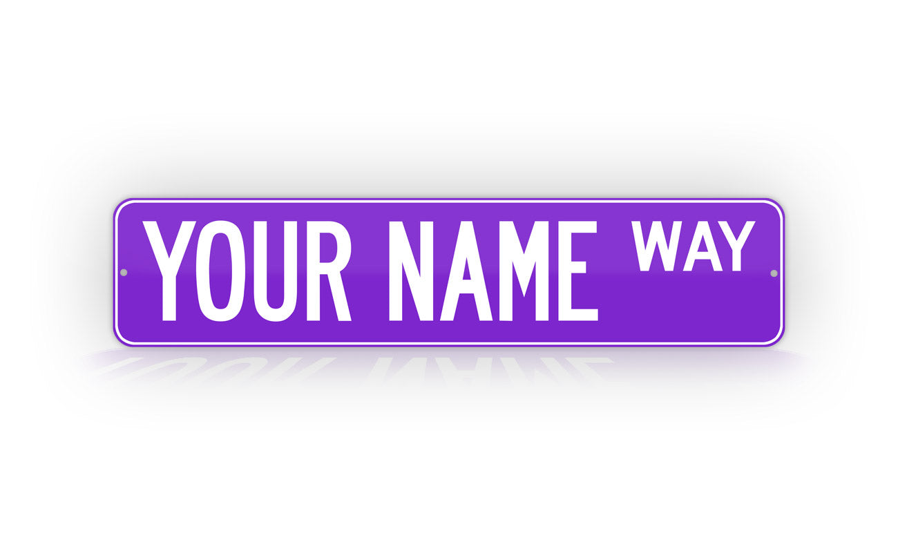 Purple Street Sign – SignsAndTagsOnline
