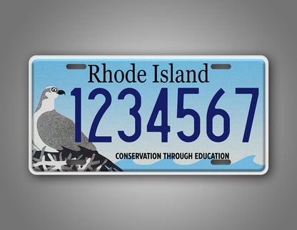 Custom Rhode Island Conservation Through Education Personalized License Plate