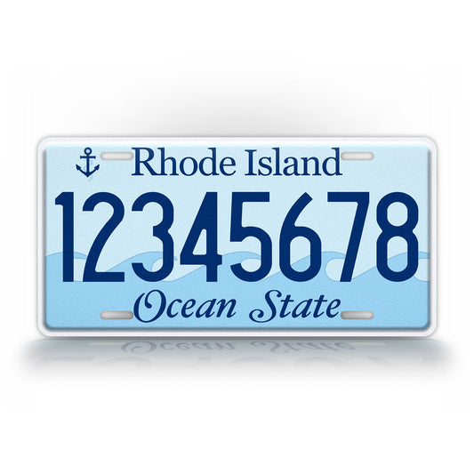 Personalized Rhode Island Novelty Ocean State License Plate