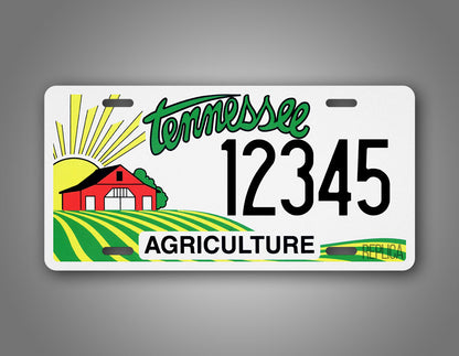 Custom Tennessee Agriculture Personalized License Plate