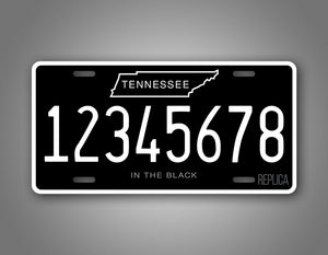 Custom Tennessee In The Black Personalized License Plate