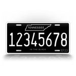 Custom Tennessee In The Black Personalized License Plate