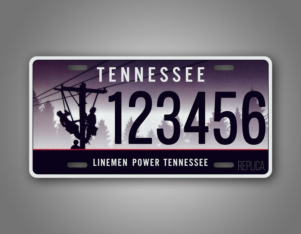 Tn Plate Sticker Customized Tennessee Lineman Power Novelty License Plate ...
