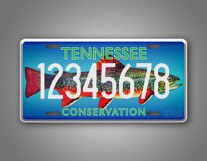 Personalized Tennessee Trout Conservation License Plate