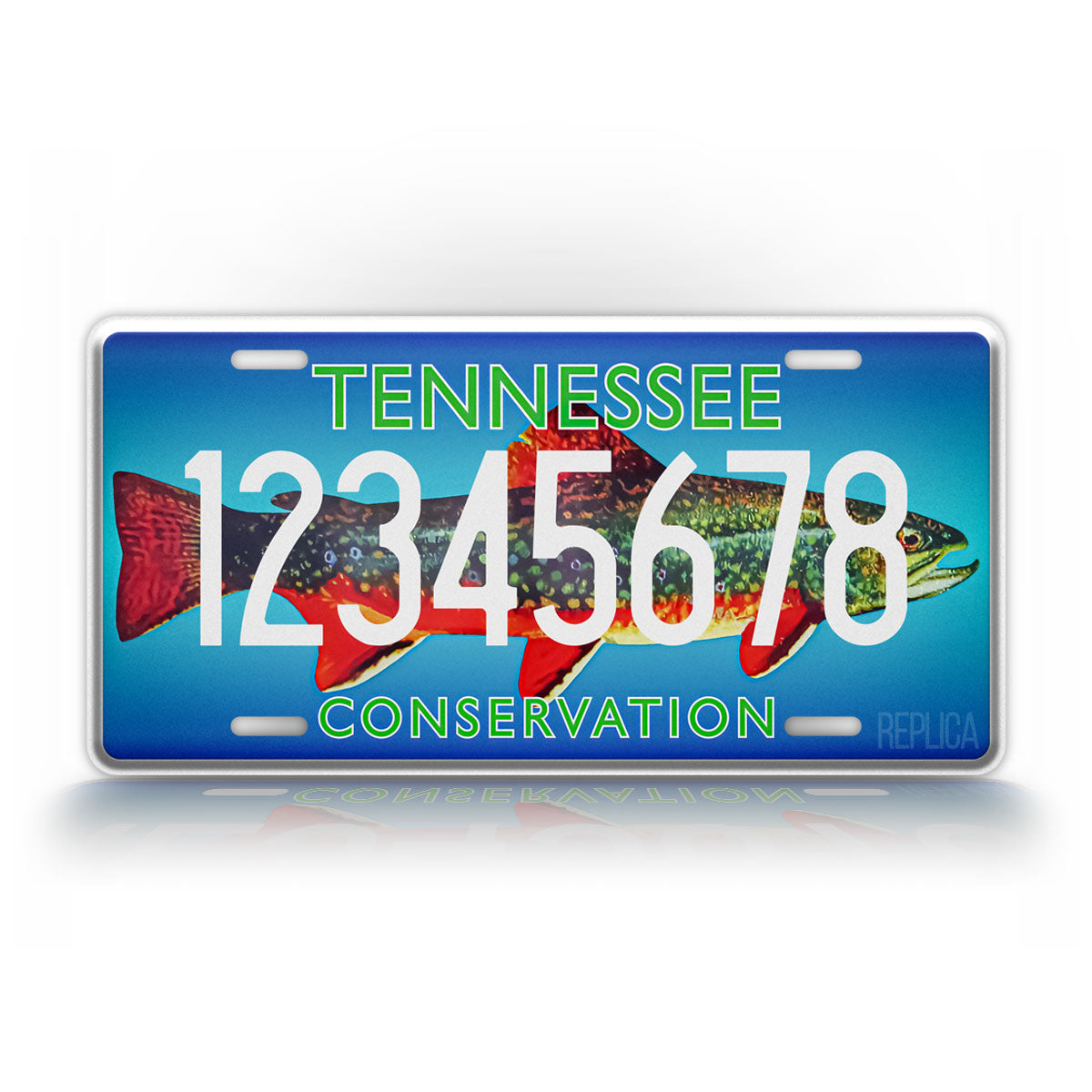 Personalized Tennessee Trout Conservation License Plate