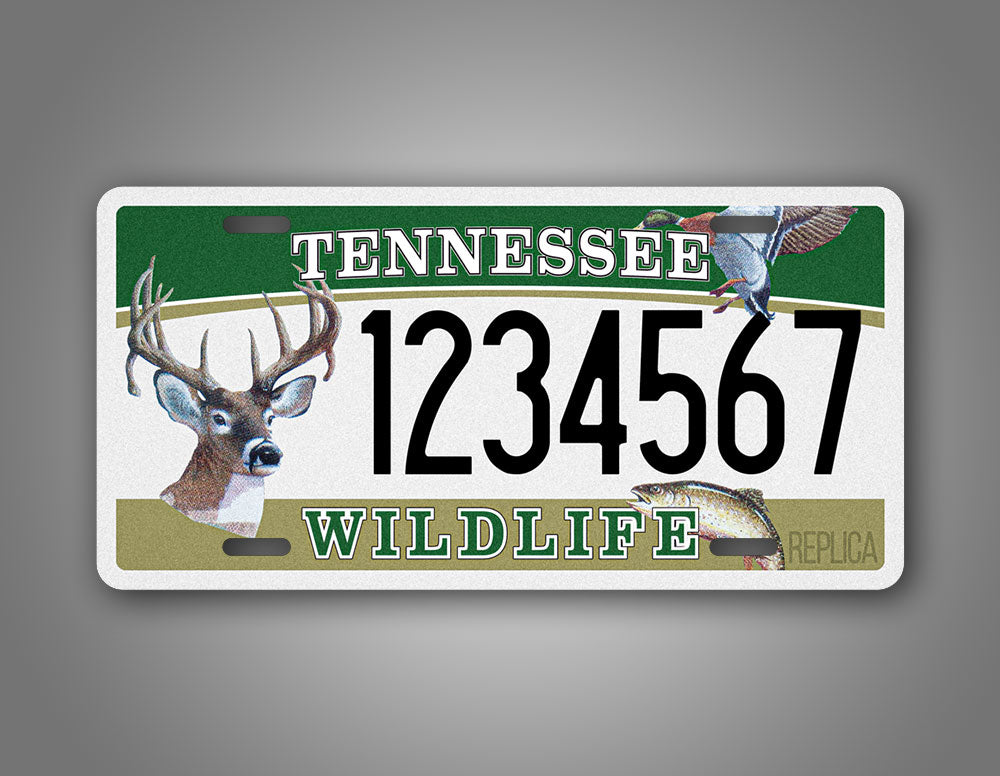 Customized Tennessee Wildlife Federation "Multi Animal" License Plate