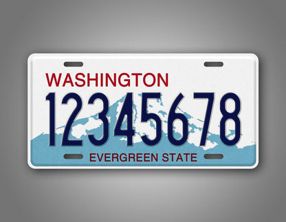 Personalized Washington State Custom License Plate