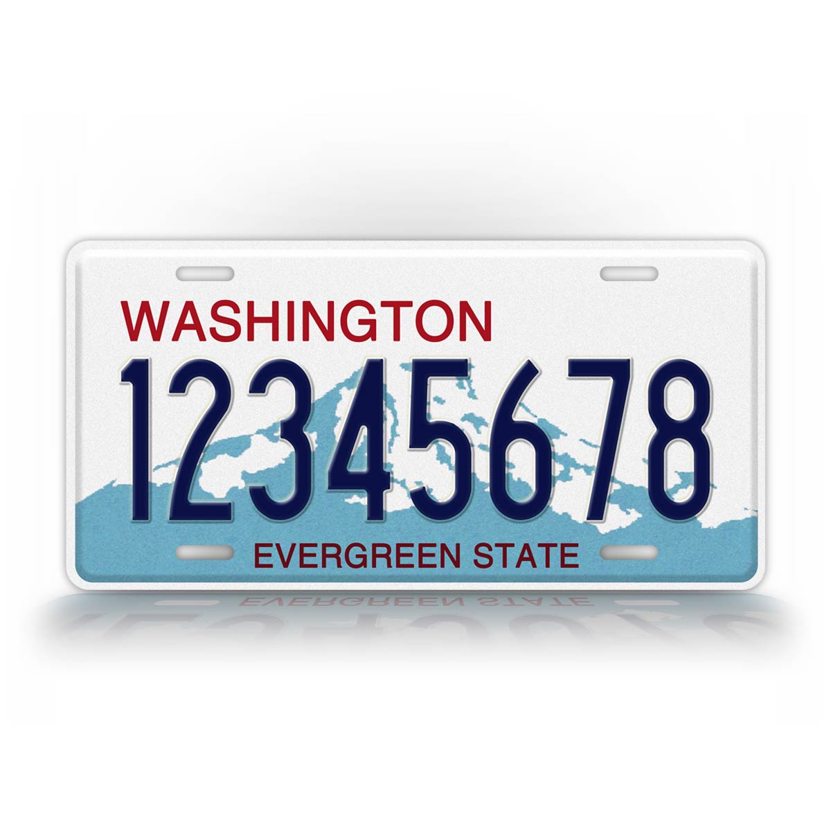 Personalized Washington State Custom License Plate