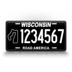 Custom Wisconsin Road America Novelty Personalized License Plate