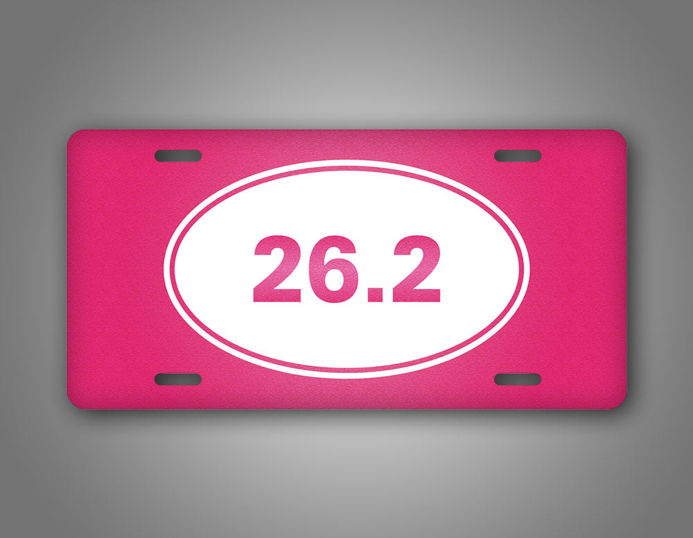 26.2 Marathon Runner License Plate