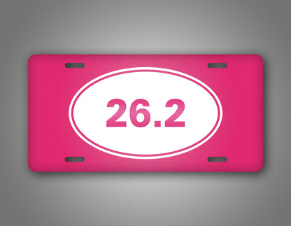 26.2 Marathon Runner License Plate