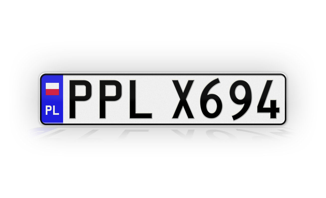 Personalized Poland European Style License Plate