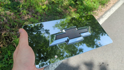 Chevy Bowtie Symbol License Plate