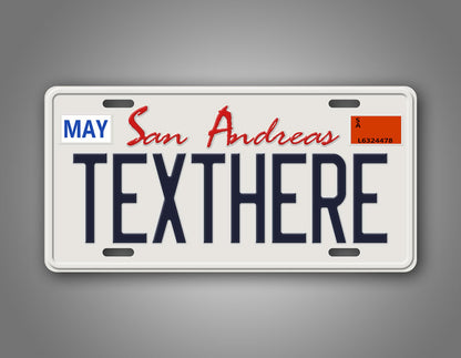 Novelty San Andreas Original Custom 6x12 License Plate