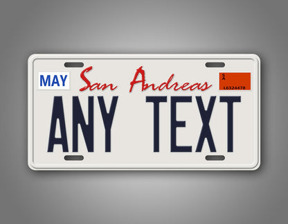 Novelty San Andreas Original Custom 6x12 License Plate