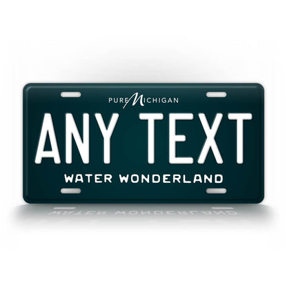 Michigan Dark or light Green Water Wonderland Custom 6x12 License Plate