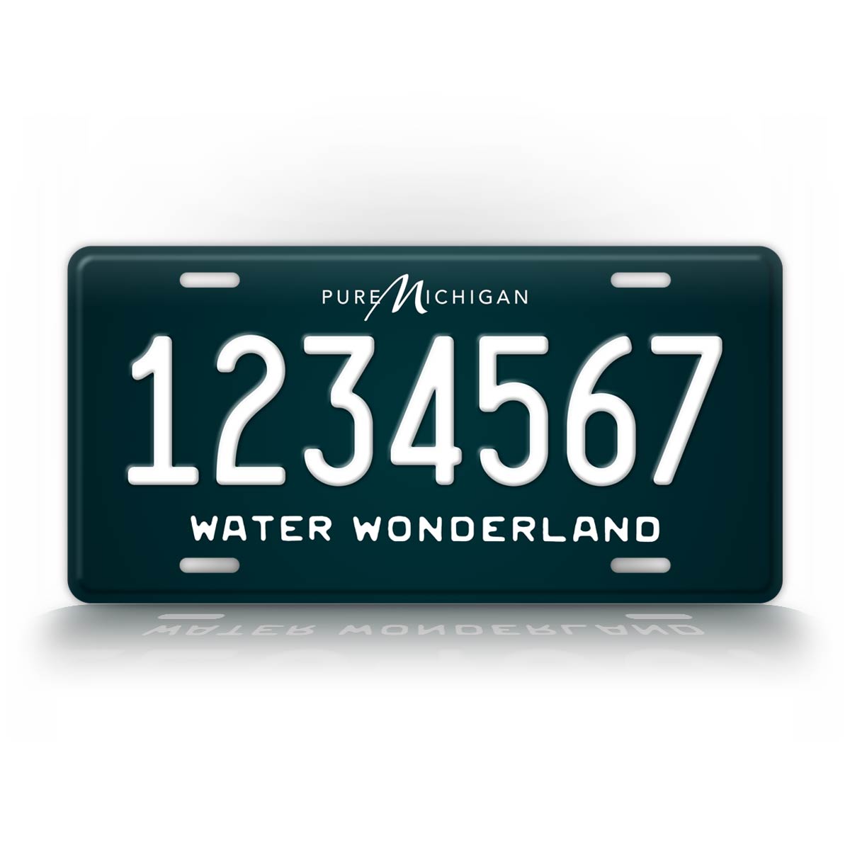 Michigan Dark or light Green Water Wonderland Custom 6x12 License Plate