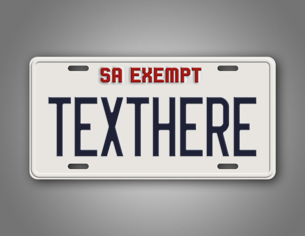 Novelty San Andreas Exempt Custom 6x12 License Plate