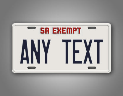 Novelty San Andreas Exempt Custom 6x12 License Plate