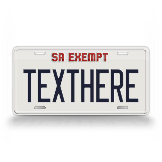 Novelty San Andreas Exempt Custom 6x12 License Plate