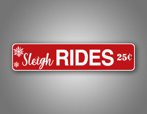 Christmas Sleigh Rides Sign