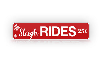 Sleigh Races Sign Christmas Sleigh Rides Sign – SignsAndTagsOnline