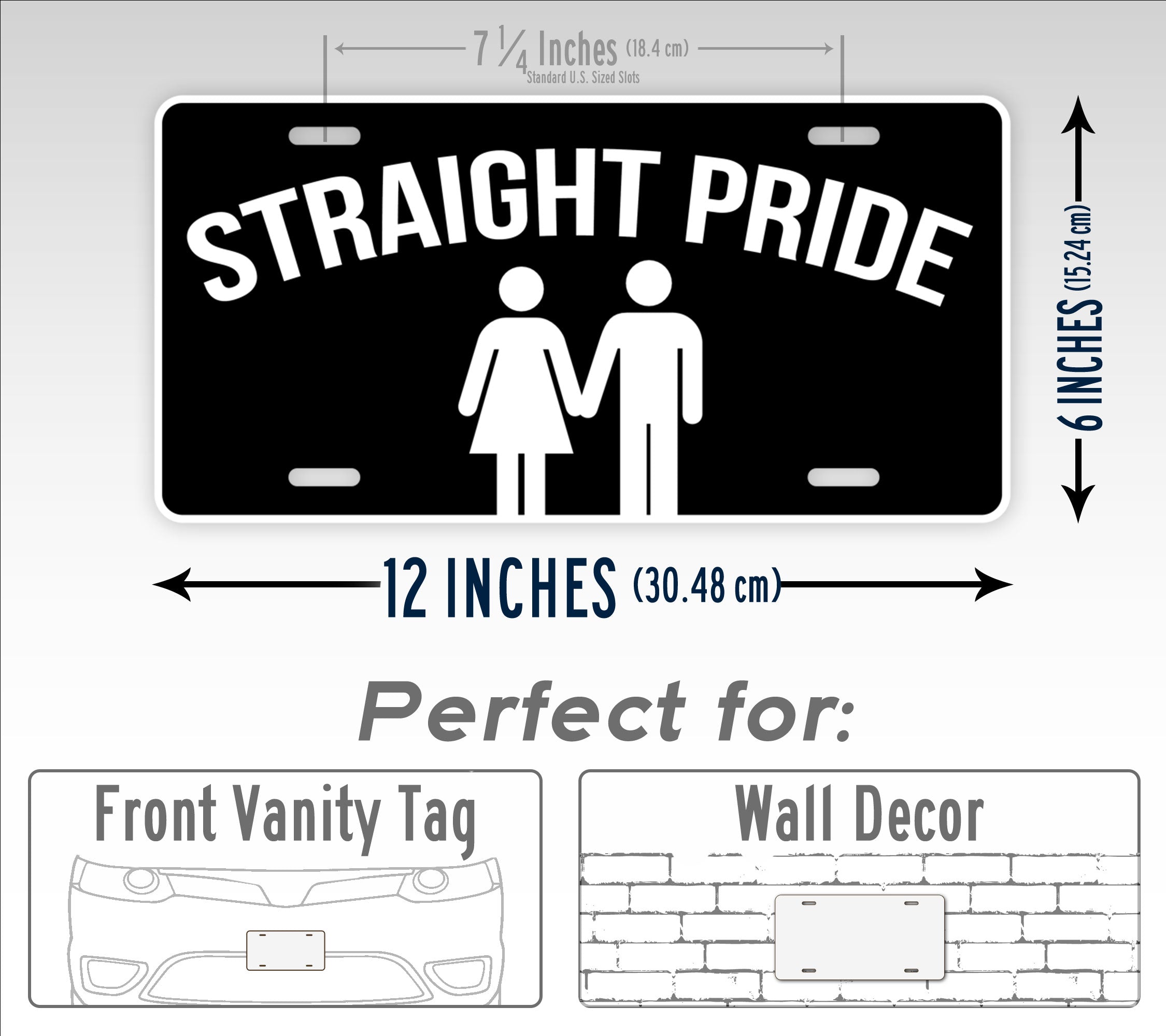 Straight Pride License Plate