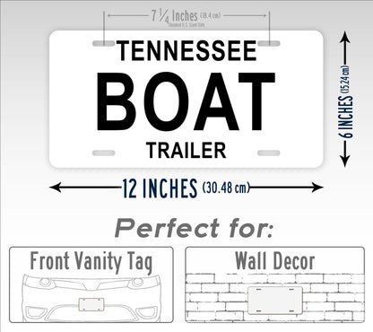 Tennessee Trailer Novelty License Plate