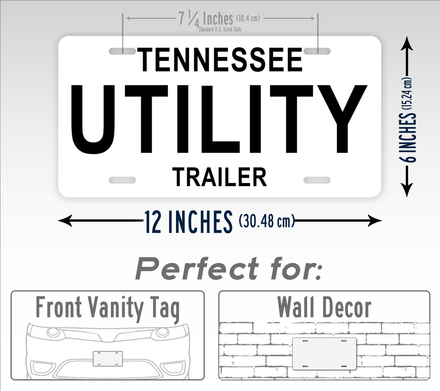 Tennessee Trailer Novelty License Plate