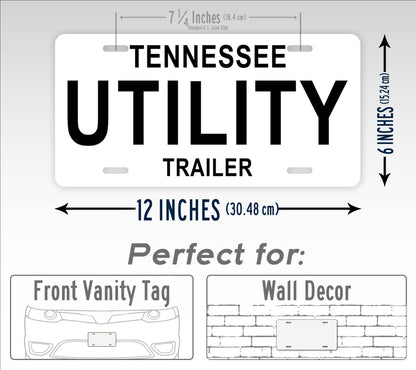 Tennessee Trailer Novelty License Plate