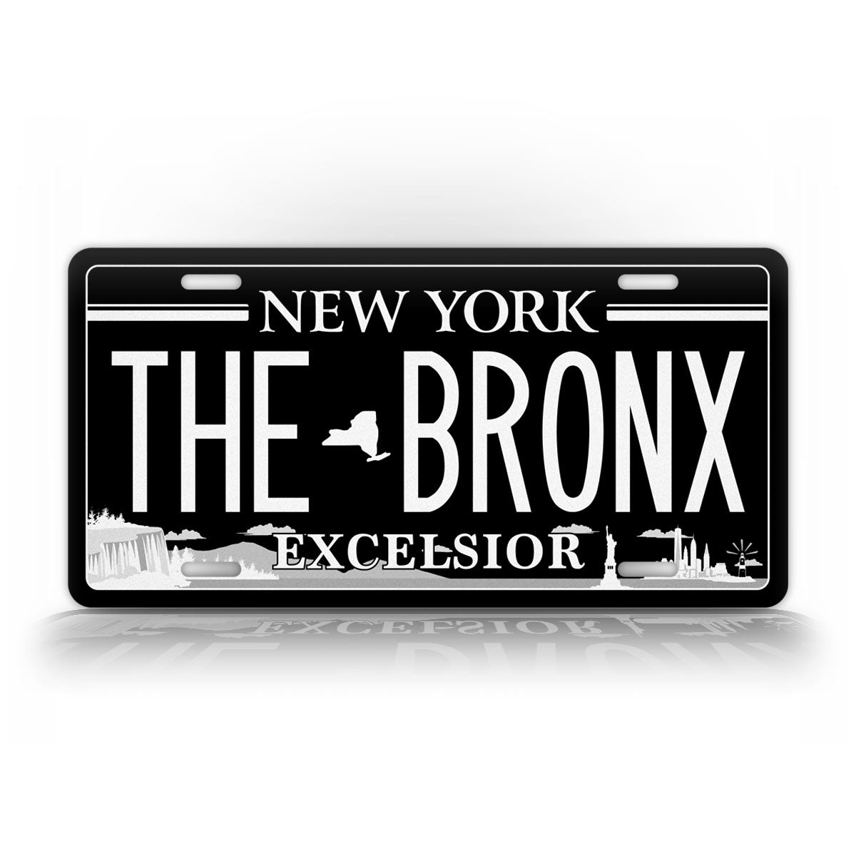 Personalized New York Blacked Out Excelsior Custom License Plate