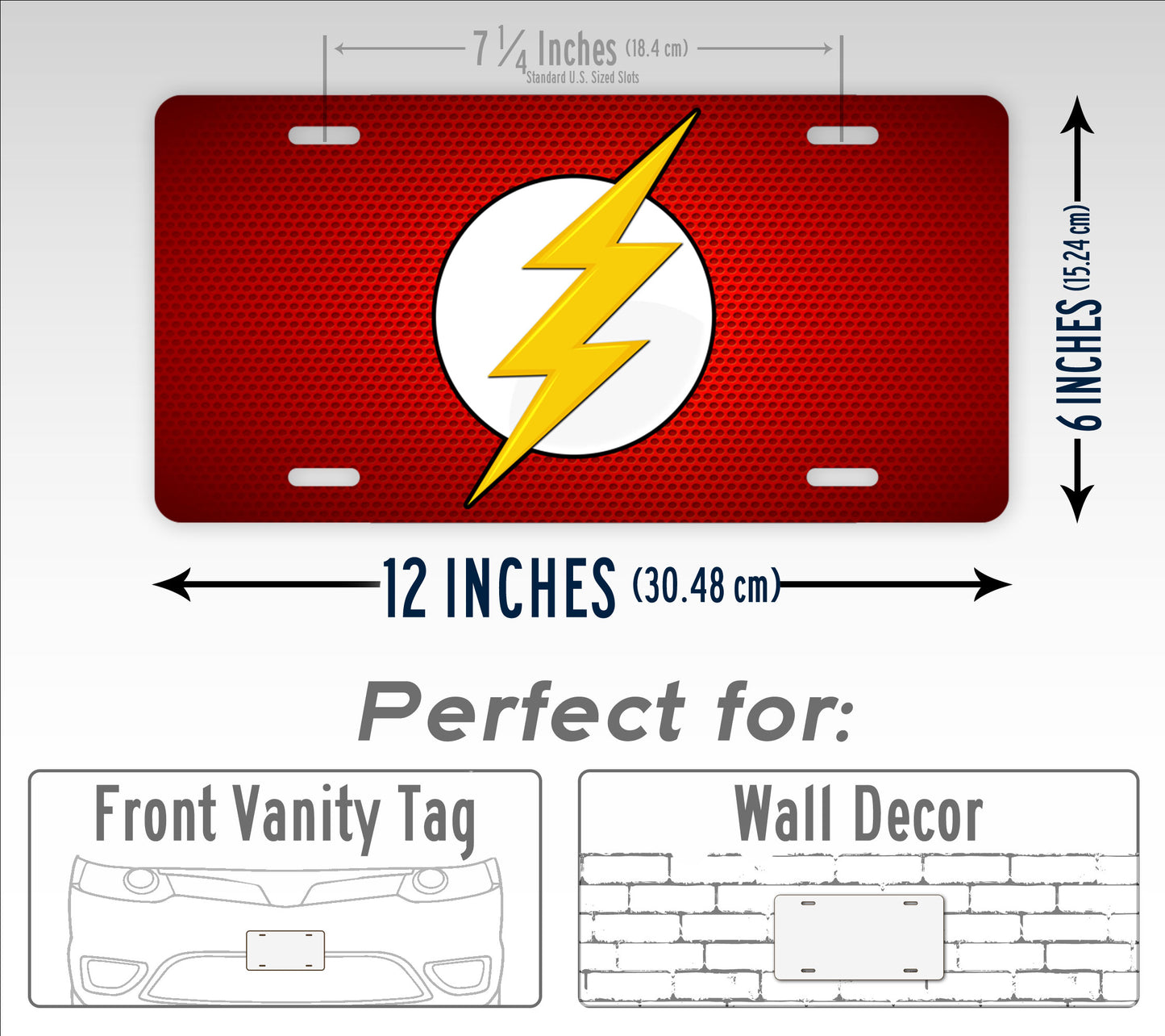 Lightning The Flash License Plate