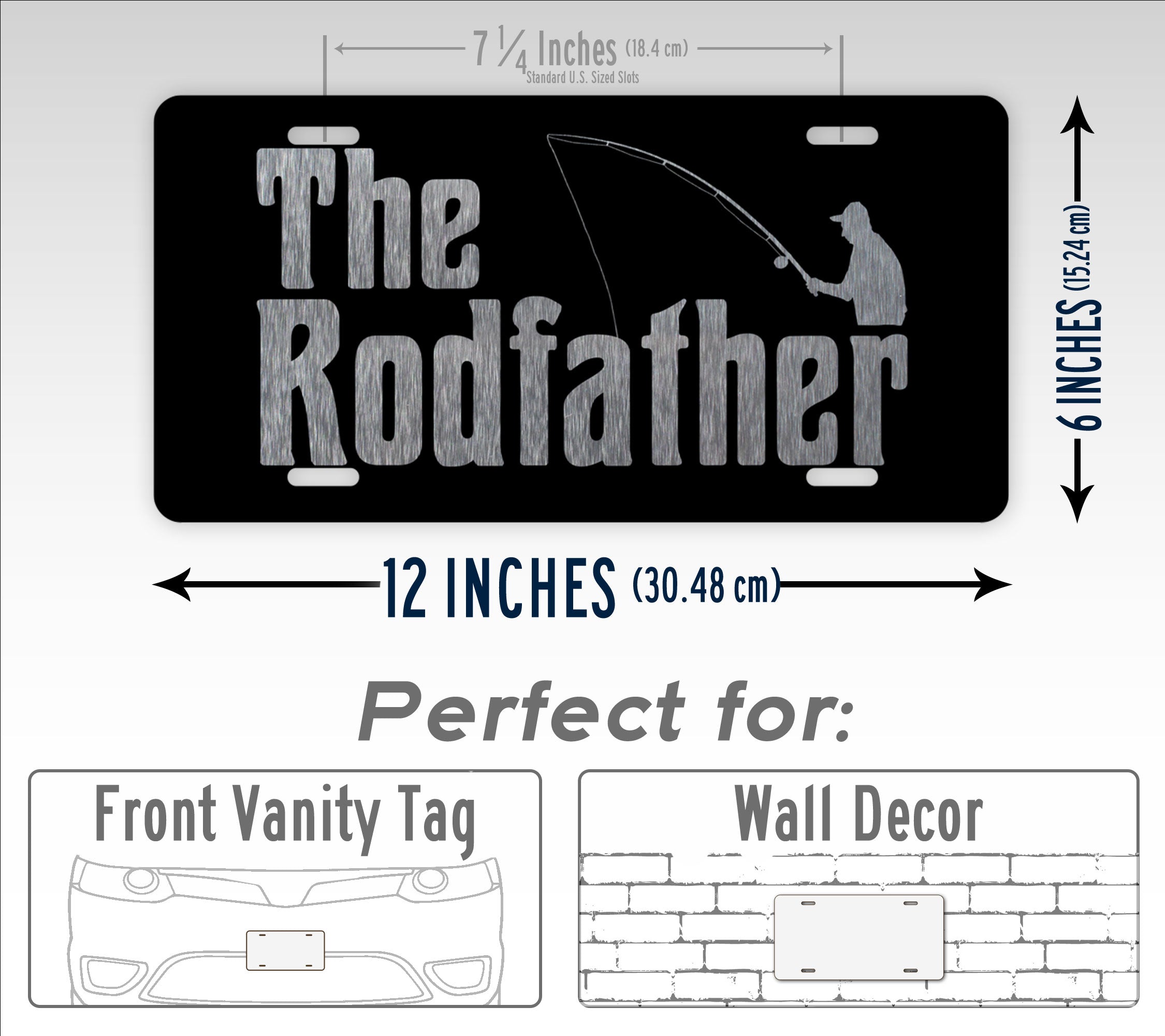 The Rod Father Fishing License Plate