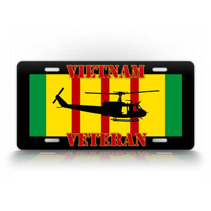 Vietnam Veteran Helicopter Pilot Licens Plate