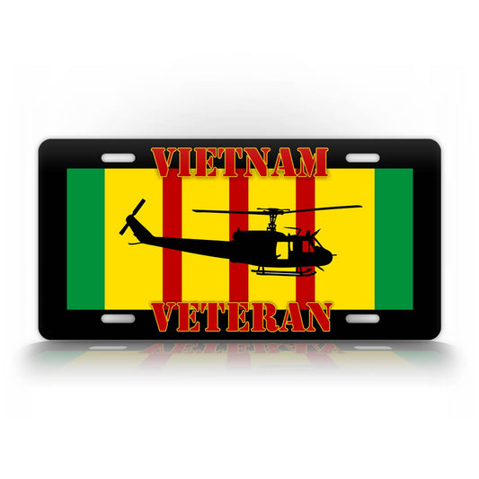 Vietnam Veteran Helicopter Pilot Licens Plate