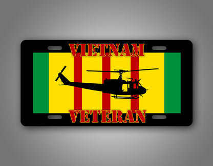 Vietnam Veteran Helicopter Pilot Licens Plate