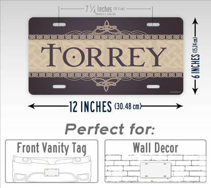 Personalized Celtic License Plate